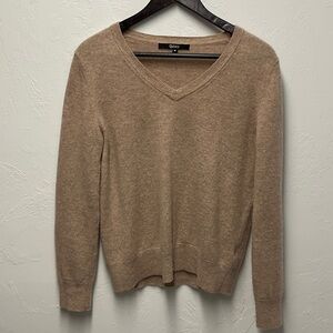Quince Mongolian Cashmere V-Neck Sweater